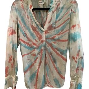 Zadig & Voltaire Multicolor Tie-Dye Blouse